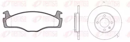 8171.01 REMSA Комплект тормозов, дисковый тормозной механизм