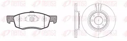 8172.01 REMSA Комплект тормозов, дисковый тормозной механизм