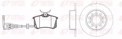 8263.09 REMSA Комплект тормозов, дисковый тормозной механизм