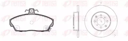 8337.00 REMSA Комплект тормозов, дисковый тормозной механизм