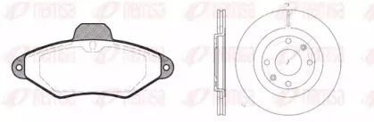 8438.00 REMSA Комплект тормозов, дисковый тормозной механизм