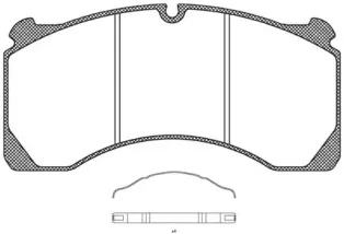 JCA 847.00 REMSA Комплект тормозных колодок, дисковый тормоз