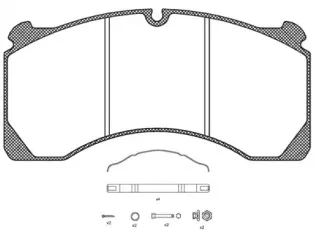 JCA 847.80 REMSA Комплект тормозных колодок, дисковый тормоз