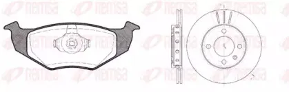 8609.01 REMSA Комплект тормозов, дисковый тормозной механизм