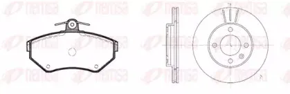 8631.04 REMSA Комплект тормозов, дисковый тормозной механизм