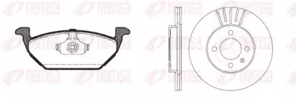 8633.03 REMSA Комплект тормозов, дисковый тормозной механизм
