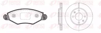 8643.03 REMSA Комплект тормозов, дисковый тормозной механизм