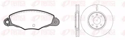 8659.00 REMSA Комплект тормозов, дисковый тормозной механизм
