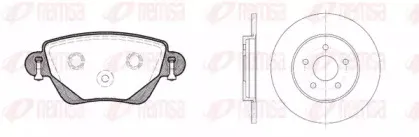8777.00 REMSA Комплект тормозов, дисковый тормозной механизм
