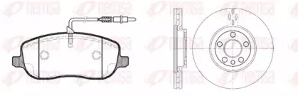 8879.00 REMSA Комплект тормозов, дисковый тормозной механизм