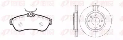 8880.00 REMSA Комплект тормозов, дисковый тормозной механизм