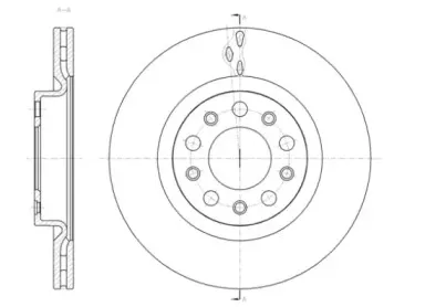 61428.10 REMSA Тормозной диск