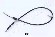 BC-151L JAPANPARTS Трос, стояночная тормозная система