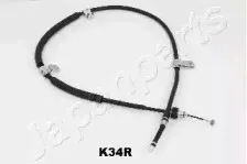 BC-K34R JAPANPARTS Трос, стояночная тормозная система