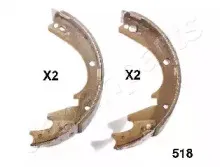 GF-518AF JAPANPARTS Комплект тормозных колодок