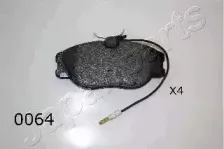 PA-0064AF JAPANPARTS Комплект тормозных колодок, дисковый тормоз