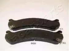 PA-009AF JAPANPARTS Комплект тормозных колодок, дисковый тормоз
