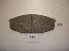 PA-116AF JAPANPARTS Комплект тормозных колодок, дисковый тормоз