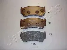 PA-191AF JAPANPARTS Комплект тормозных колодок, дисковый тормоз