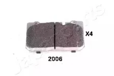 PA-2006AF JAPANPARTS Комплект тормозных колодок, дисковый тормоз