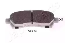 PA-2009AF JAPANPARTS Комплект тормозных колодок, дисковый тормоз