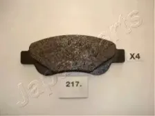 PA-217AF JAPANPARTS Комплект тормозных колодок, дисковый тормоз