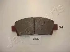 PA-263AF JAPANPARTS Комплект тормозных колодок, дисковый тормоз