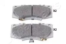 PA-278AF JAPANPARTS Комплект тормозных колодок, дисковый тормоз