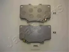 PA-292AF JAPANPARTS Комплект тормозных колодок, дисковый тормоз
