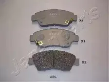 PA-435AF JAPANPARTS Комплект тормозных колодок, дисковый тормоз