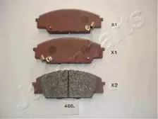 PA-490AF JAPANPARTS Комплект тормозных колодок, дисковый тормоз