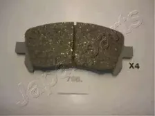 PA-796AF JAPANPARTS Комплект тормозных колодок, дисковый тормоз