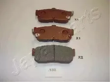 PP-133AF JAPANPARTS Комплект тормозных колодок, дисковый тормоз