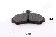 PP-230AF JAPANPARTS Комплект тормозных колодок, дисковый тормоз