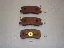 PP-505AF JAPANPARTS Комплект тормозных колодок, дисковый тормоз