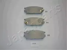 PP-510AF JAPANPARTS Комплект тормозных колодок, дисковый тормоз
