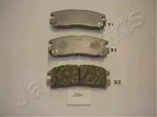 PP-594AF JAPANPARTS Комплект тормозных колодок, дисковый тормоз