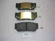 PP-S02AF JAPANPARTS Комплект тормозных колодок, дисковый тормоз