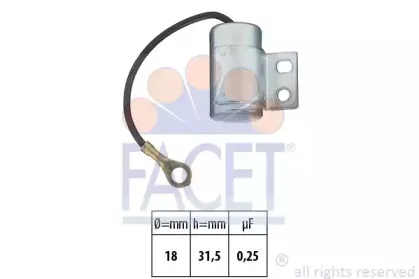 0.0613 FACET Конденсатор, система зажигания