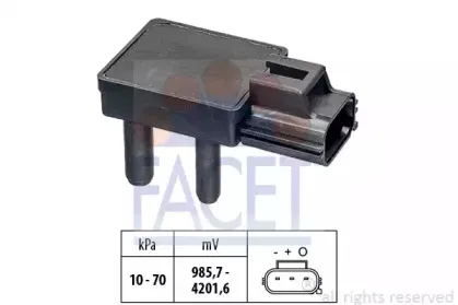 10.3277 FACET Датчик, давление выхлопных газов