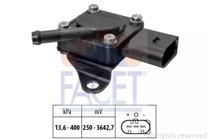 10.3319 FACET Датчик, давление выхлопных газов
