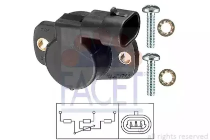 105094 FACET Датчик, положение дроссельной заслонки