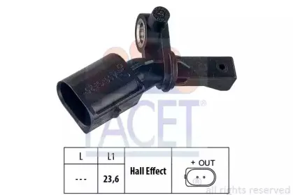 21.0012 FACET Датчик, частота вращения колеса