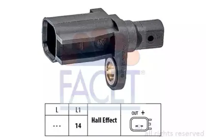 21.0018 FACET Датчик, частота вращения колеса