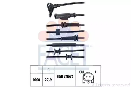 21.0020 FACET Датчик, частота вращения колеса