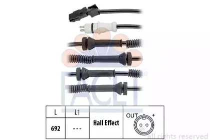 21.0149 FACET Датчик, частота вращения колеса