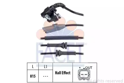 21.0150 FACET Датчик, частота вращения колеса