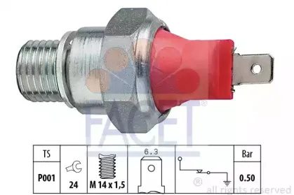 7.0022 FACET Датчик давления масла