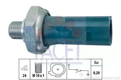 7.0219 FACET Датчик давления масла