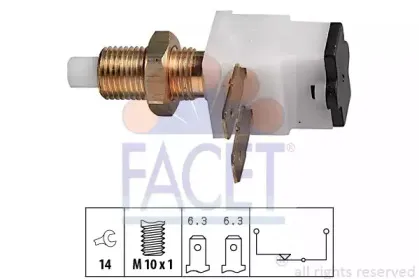 7.1020 FACET Выключатель фонаря сигнала торможения